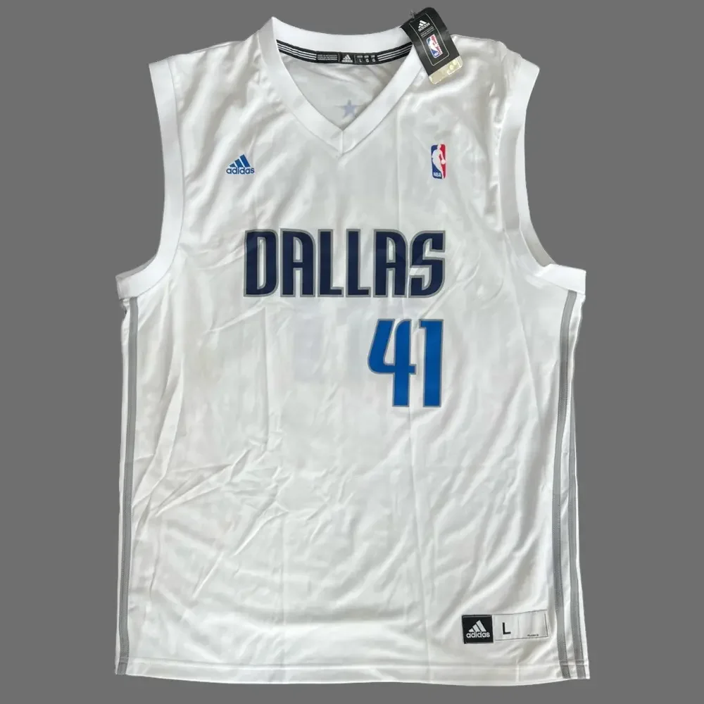 Dirk Nowitzki Dallas Mavericks New (NWT) Adidas Basketball Jersey